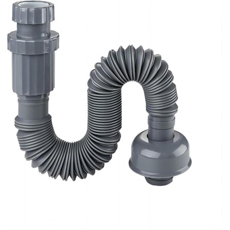 Avloppsslangkit för diskho, Avloppsslang för diskho, Flexibel avloppsslang, Lämplig för avlopp med 1 1/4 tums diameter, Hållbar och Utdragbar