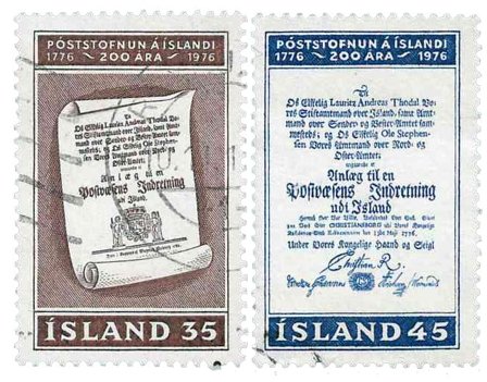 Island - AFA 517-518 - Stemplet