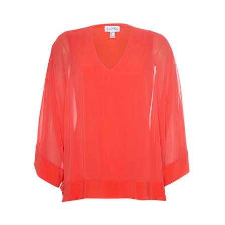 Joseph Ribkoff, Loose blouse soft Rood, Dames, Maat:M