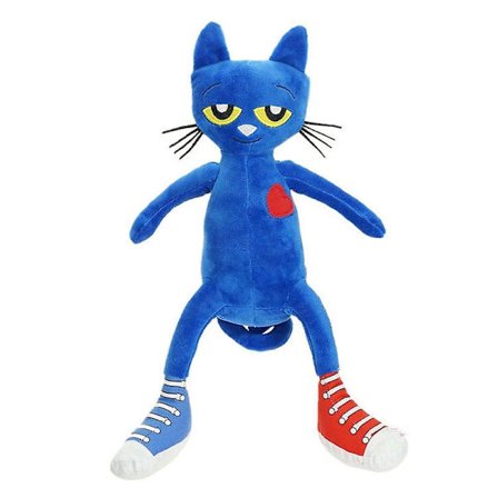 Pete The Cat Plyschdocka I Love My White Shoes Mjukfylld leksak 33cm - stock