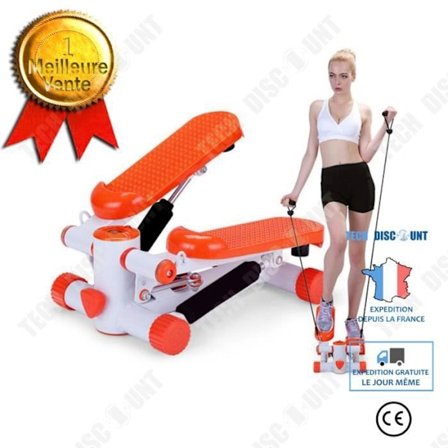 Stepper - TD - Mute Stepper - Hydraulisk - 200 kg - Fitness - Orange