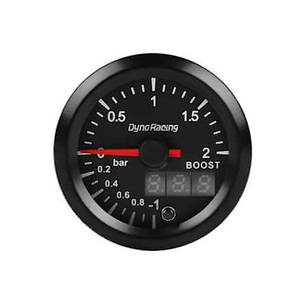 Turbo Boost -mittari kaksoisn yt ll 2 baaria, tehostusanturilla, 52 mm, 2 tuumaa, auton turpa-paineen mittaus -yvan
