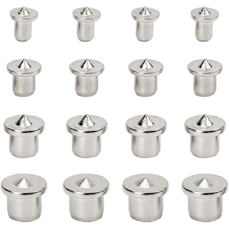 16 stk. Trejusteringsdybel Sentreringspunkt Dybel Sentreringsverktøy for Trearbeid ved Dybel Senter, 6mm 8mm 10mm 12mm (Solid)