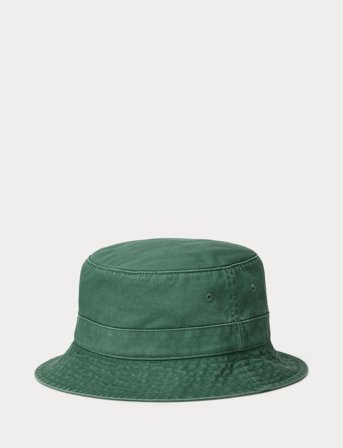 Polo Ralph Lauren Polo Bear Twill Bucket Hat - Green - S/M