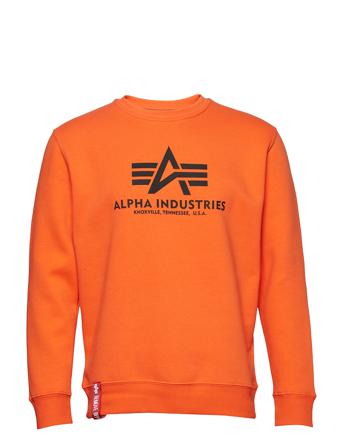 Basic Sweater Sweat-shirt Genser Oransje Alpha Industries