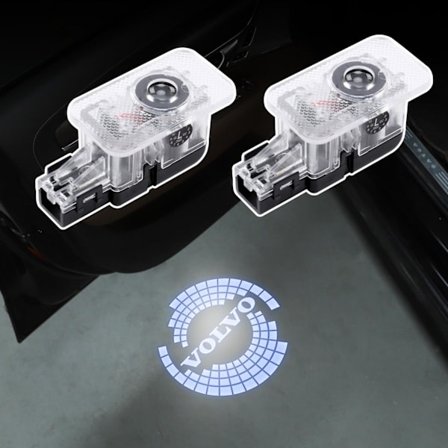 2 stk. Bildørlampe til Volvo XC90 XC60 XC40 S90 S60 V90 V60 Velkomstlys Tilbehør Bildør LED-lys Logo Projektor (Type A Logo)