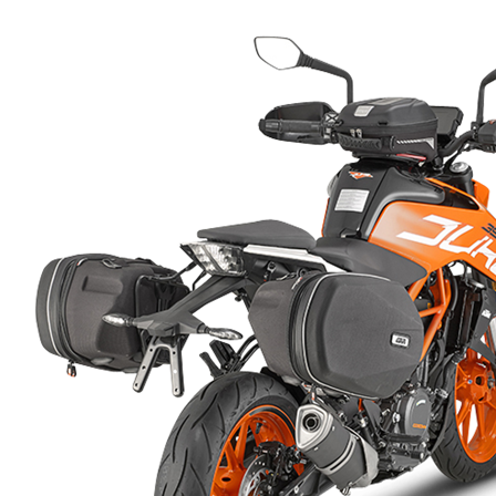 Gepäckträger Seitentaschen Weich Givi TE Easylock - KTM 390 Duke 2017-2022
