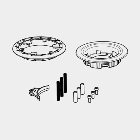 Seldén Self-tailing jaw kit, S46/S52/E46/E52 winches produced 2024 and onwards (473-525-10R)