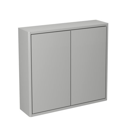 Gustavsberg Graphic Baderomsskap 60 x 16 cm, glatt Grå, Baderom