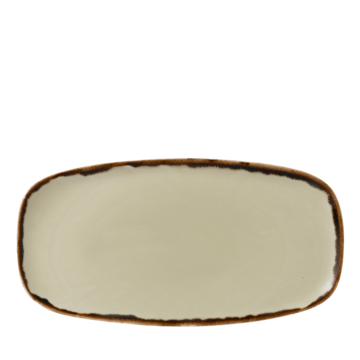 Tallrik Oval Harvest Beige