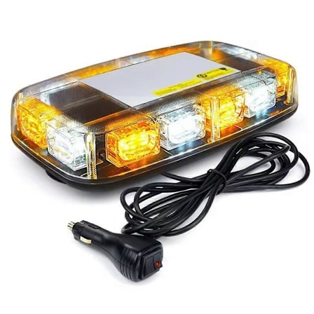 48LED Takmonterad Varningsljus Bil Nödsäkerhet Varningsblinkande Ljus Polis Fyr för 12-24V C