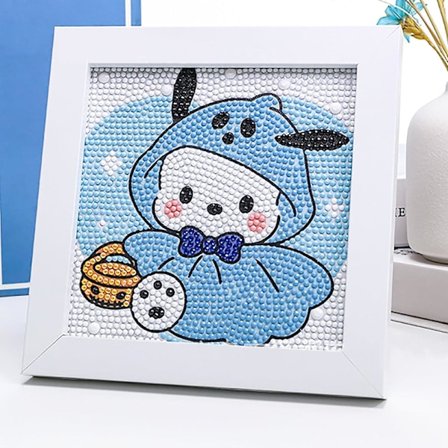 Diamantmålning Kit för Barn med Ram Konst och Hantverk för Barn Full Borr Målning efter Nummer Kit Heminredning (sport-blå)