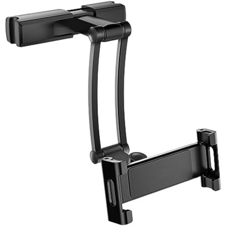 Auto-Rück säte huvudstöd telefonhållare, stretchig surfplatta hållare för att watch på videor i bilen svart