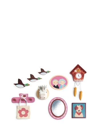 Doll House Wall Décor Patterned Tender Leaf