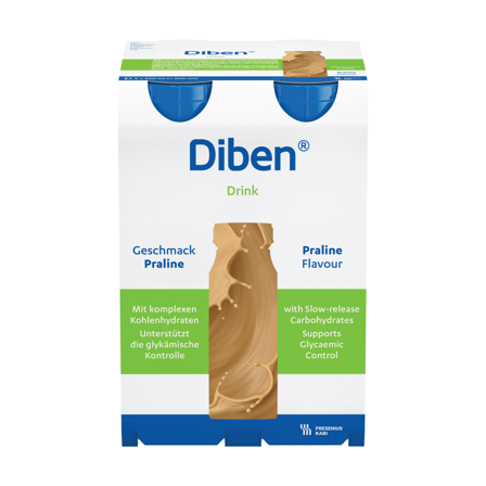Diben Drink næringsdrikk, Nougat, 4x200 ml
