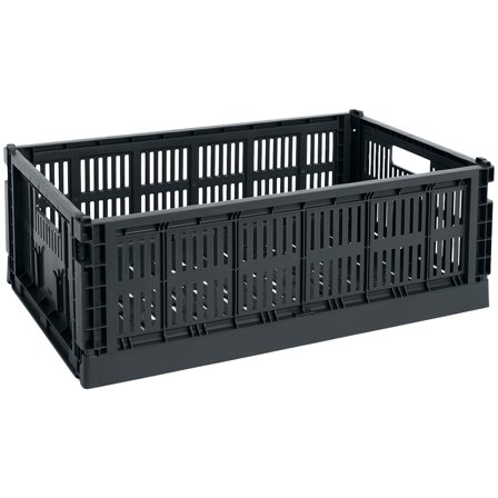 Hay HAY Colour Crate Large förvaringslåda, charcoal | Inredning > Förvaring > Förvaringslåda | Bagaren och Kocken