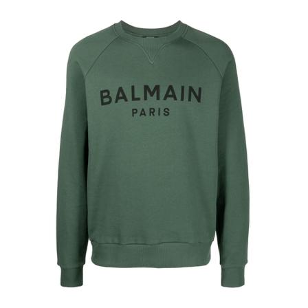 Balmain, Sweatshirts Zielony, Mężczyzna, Rozmiar: M