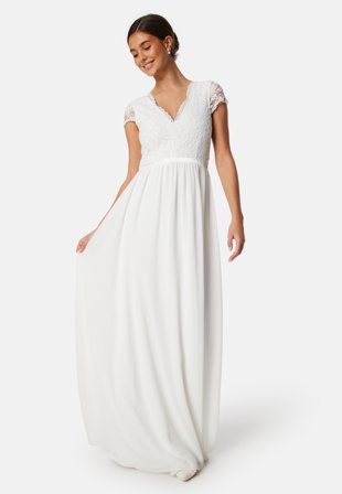 Bubbleroom Occasion Maybelle wedding gown White Klær