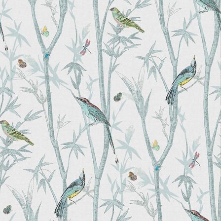 Graham & Brown Next Chinoiserie Bird Trail Duck Egg Tapet 118267