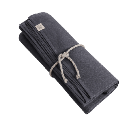 Lovely Linen Duk Classic - Manglat Lin Bordstextil Unisex Grå Ø170 cm