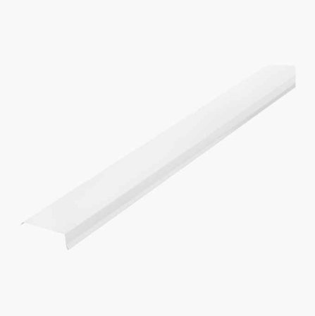 Biltema - Vindskibeslag 2 M i Hvitlakkert Varmforsinket Stålplate med High-Built Polyester - Oppfyller NS-EN 612 og NS-EN 1462 Standarder