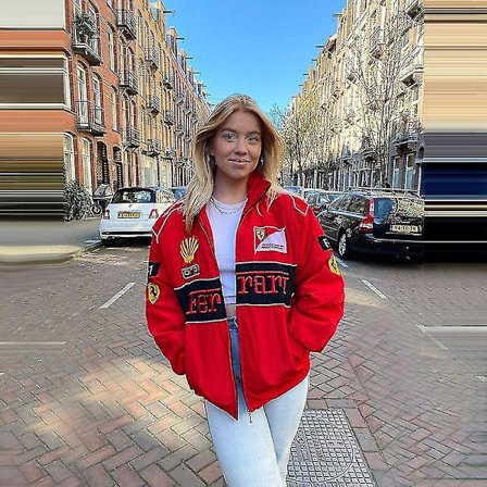 Vintage Racing Jakke, Pilotjakke, Y2K Streetwear Tøjjakke - WELLNGS