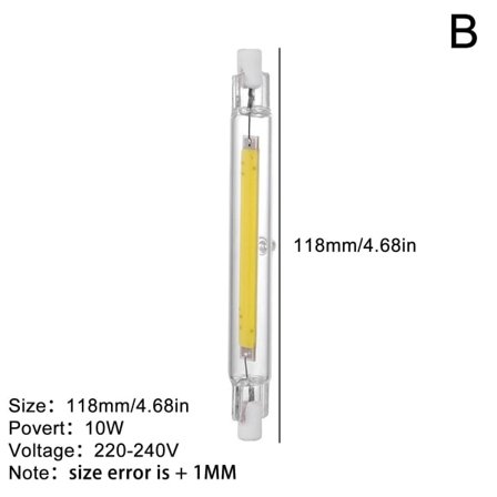 LED R7s COB 78mm 118mm Dimbara glasrör 15W 30W Lampbyte gulB 118mm