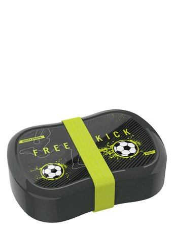 Lunch Buddies Fodbold Madkasse Black Euromic