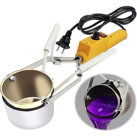 300W elektrisk vokspanne for stearinlysfremstilling, stearinlyssmelter for soyavoks, egnet for stearinlysformer eller DIY-håndverk (FMY)