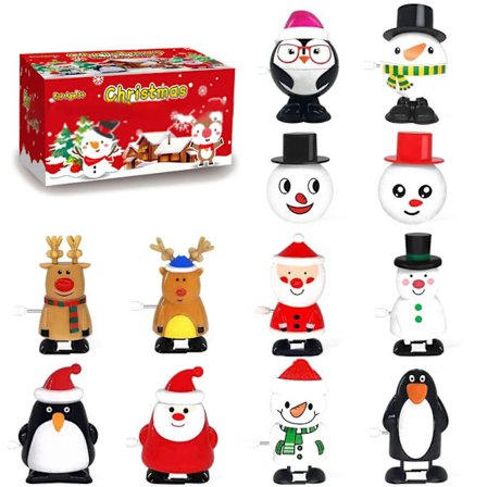 Santa Snowman Wind Up Toys Walking Toys Christmas Favors