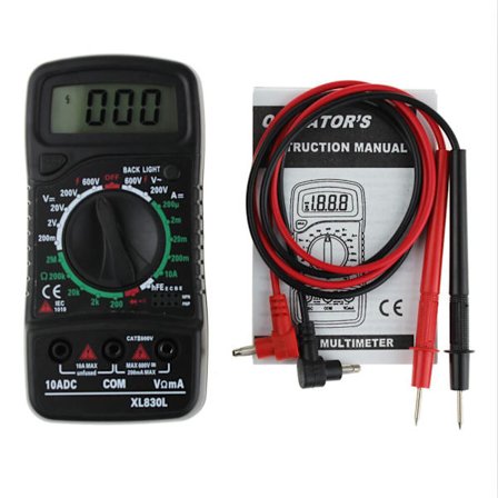 Multimeter Spenning Diode Frekvens LCD Digital Multi-funksjonell Volt Tester Test Strøm Voltmeter Amperemeter Meter Måler