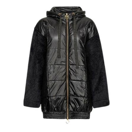 Pinko, Coat Czarny, Kobieta, Rozmiar: XS