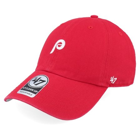 47 Brand - Rojo unconstructed Gorra - Philadelphia Phillies Base Runner Clean Up Red Dad Cap @ Hatstore