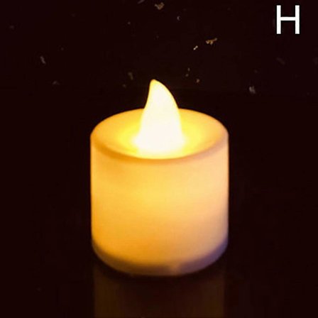 LED Te Lys Fake Stearinlys LED Flammefritt Batteridrevet Bryllup for Valentin