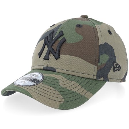 New Era - MLB Camo adjustable Keps - Kids New York Yankees League Essential 9Forty Camo/Black Adjustable @ Hatstore