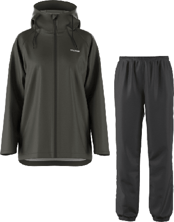 Tretorn Packable Rainset Unisex rainwear sets Green L