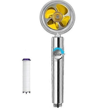 Dusjhode med Propeller - Turbo Sølv