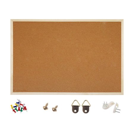 Earth Executive - Korkopslagstavle med MDF-ramme, Eg, 30 x 40