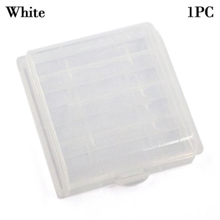 Batterietui 4 AA AAA HVIT 1 STK 1 STK