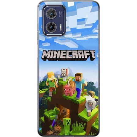 Yhteensopiva Puhelinkuori Motorola Motorola Moto G73 Minecraft Creeper lohko pikseli retro peli