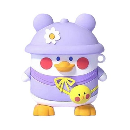 High Quality For Lenovo LP40 Plus Bluetooth Headphones Cute Cartoon Duck Silicone Shell