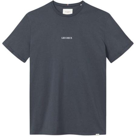 Les Deux, Lens t-shirt Blauw, Heren, Maat:2XL,rubber
