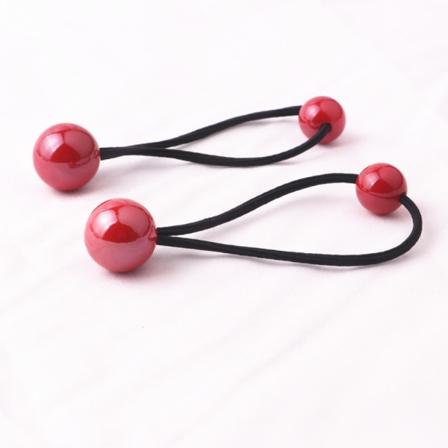 2 kpl hiussolmioita palloilla Bubble Scrunchie RED 2 kpl 2 kpl Red 2pcs-2pcs