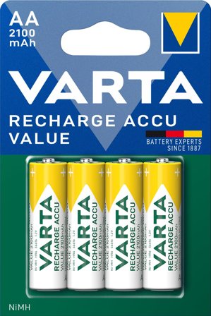 VARTA Rechargable Accu batteri - 4 x AA-type - NiMH