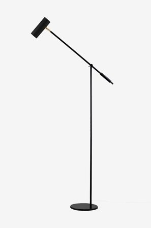 Globen Lighting - Lattiavalaisin Hubble Read - Musta - Lattiavalaisimet - - Homeroom