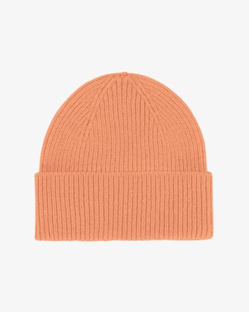 Merino Wool Beanie - Sandstone Orange