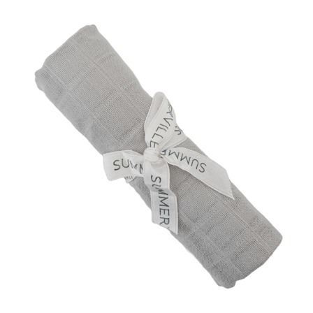 Summerville Organic Babyteppe i musselin, Silver Grey, 1 stk.