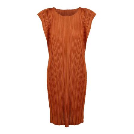 Issey Miyake - Klänningar - Orange - Dam - Storlek: L, Dam, Storlek: L