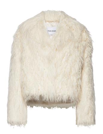 Janet Jacket Outerwear Faux Fur Vit Stand Studio