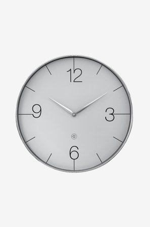 NeXtime - Vægur Finesse Stor Nxt 51 cm - Krom - Vægure og bordure - Fra Homeroom